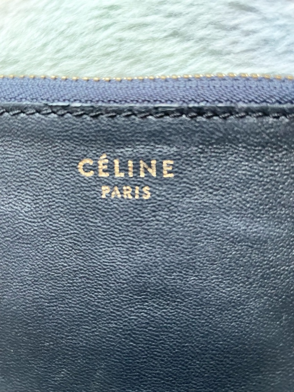 Celine Black Leather Pouch - Picture 3 of 10